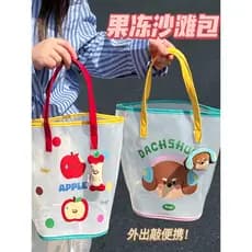 Bolsa de praia fofa bolsa de gelatina bolsa translúcida bolsa Bento à prova d'água bolsa de natação