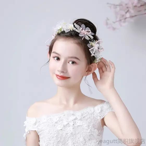 Crianças Headwear mostrar novo estilo pequena princesa meninas acessórios de cabelo cabeça flor estilo coreano Super fad