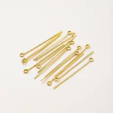 ST.kunkka 100pcs 16-50mm 18K Cor Retenção Ouro real 9 Figura Agulha Usada Para A Produção De Jóias