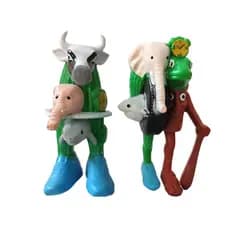 2 Pçs/Set Brainrot Monster Fusion Edition Tralalero Tralala Tung Sahur Anime Action Figure Modelo Boneca Brinquedo Prese