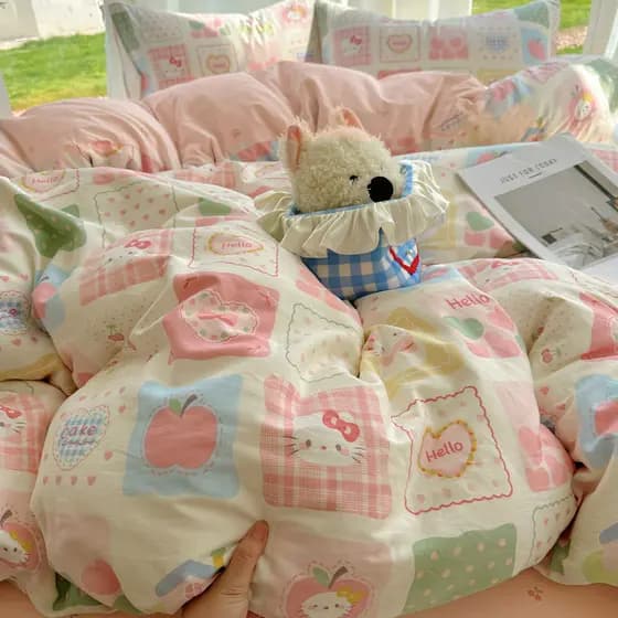 Classe A Algodão Puro 100 Xinjiang Algodão Conjunto de Quatro Peças Algodão 2026 Novo Estilo Lençol Capa de Colcha Cama