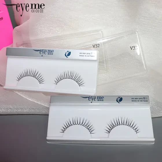 Eyeme Fal cílios único Cluster segmentado em forma de v em forma de w maquiagem artista rainha Natural reutilizável sem