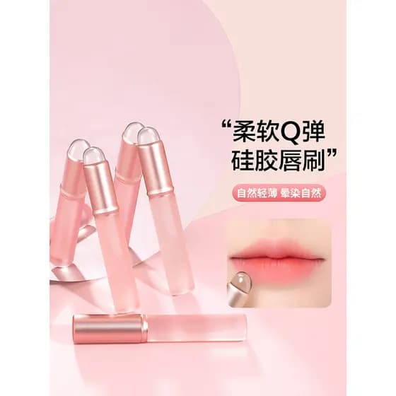 Pincel labial de Silicone Mini pincel corretivo redondo pincel para manchas de lábios dedo barriga portátil pincel de ba