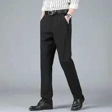Homens verão novo estilo High-End negócios calças de tamanho grande em linha reta magro Formal terno calças soltas calça
