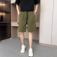 Macacão japonês Shorts masculino verão fino solto esportes americanos quatro-cinco pontos calças médias casuais em linha