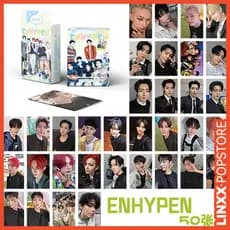 LINXX 50/55pcs ENHYPEN EMHYPEN Lomo Conjunto De Cartões Colecionáveis Com Imagens Holográficas A Laser 3 Polegadas K-Pop