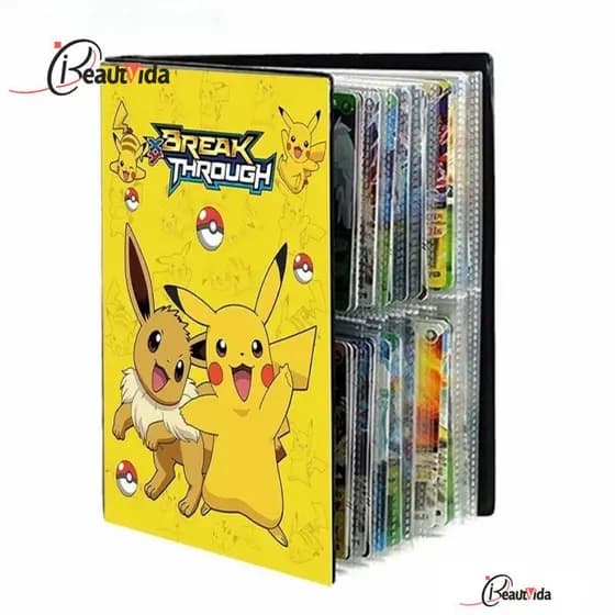 Álbum De Cartas Pokémon , Presente Para Crianças , 240 Peças , Fotos , Fichário VMAX GX EX , Anime , Pasta WJQG