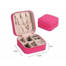 KIT 2 Porta Joia Caixinha Joias Para Viagem Portátil Armazenamento Anel Brinco Colar P118