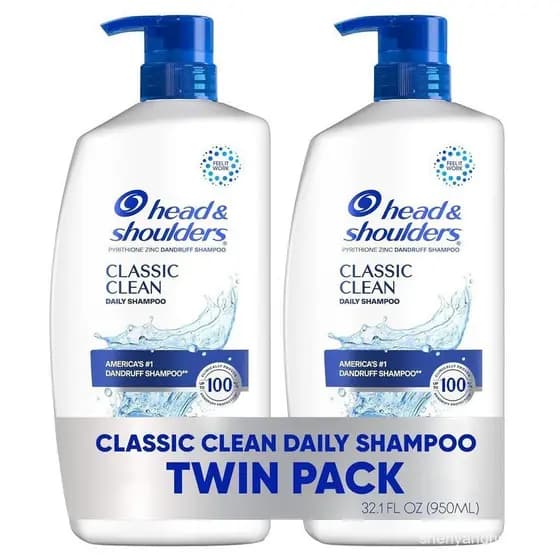 Shampoo Anticaspa Clássico Head & Shoulders, para uso diário, sem parabenos, adequado para cabelos com coloração, 32,1 f
