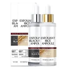 Essência Esfoliante de Arroz Preto e Branco 2025, Novo Conjunto de Essência de Arroz Radiance de Dupla Ação, essência hi