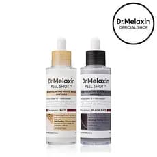 [Dr.Melaxin Oficial] Ampola Esfoliante Peel Shot Glow Rice, Esfoliante Suave para Rosto e Corpo, Remove Células Mortas e