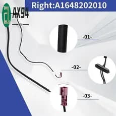 AX94-Para Mercedes-Benz Classe M W164 ML Porta Da Bota Do Carro Anti-Pitada Tira Sensor De Vedação Traseira