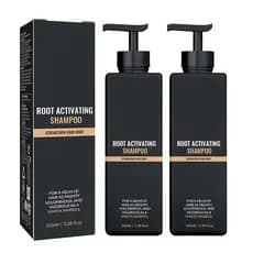 Shampoo Ativador de Raízes, Condicionador para Crescimento Capilar, Shampoo Ativador Fortalecedor da Crina, Fórmula Natu