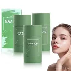 Creme de limpeza de chá verde, bastão de lama de chá verde, máscara doméstica para remoção de cravos EY5E