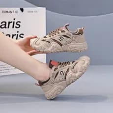 KT2685 feio bonito sapatos femininos papai sapatos femininos 2025 outono Retro tênis de corrida sapatos esportivos camin