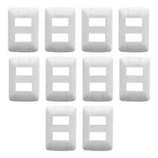 Kit Placas 4x2 2 Postos Separados Aria Branca Tramontina