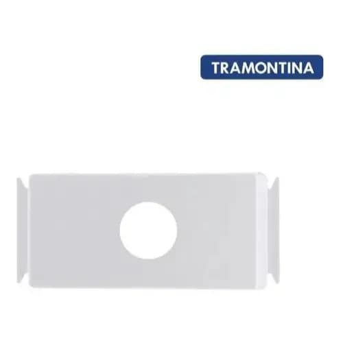 Tramontina Elétrica Tampo Tomada Furo 9,5mm Aria Branca Cor Branco Decoração Acabamento