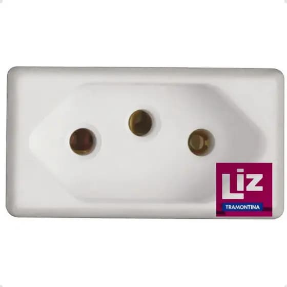 Módulo Tomada 20A 2P+T Tramontina Liz Cor Branco