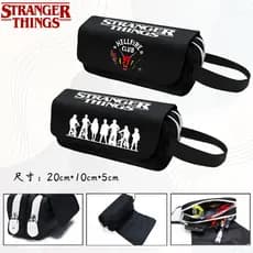 Stranger Things American Drama Merchandise Estojo de lápis Stranger Things Caixa de papelaria de Nylon Armazenamento de
