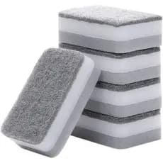 Conjunto de 10 esponjas de lavar louça Lasener, esponjas de lavar louça para cozinha, almofadas de limpeza sem riscos, e