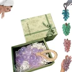 Sabonete em Forma de Uva, Sabonete Artesanal com Aroma de Lavanda, Fragrância Duradoura para Lavagem das Mãos e Banho, D