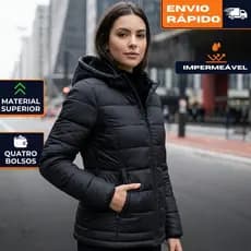 Jaqueta Bobojaco Forrada Casaco Impermeável Peluciada Capuz Removível Zíper Para Inverno Frio Chuva Corta Vento Moto