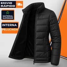 Jaqueta Puffer Feminina Bobojaco Peluciada Impermeavel Capuz Removível Inverno Frio