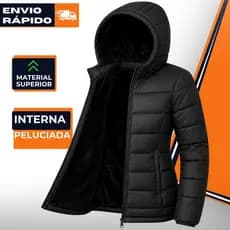 Jaqueta Bobojaco Feminina Puffer Forrada Inverno Térmica Peluciada