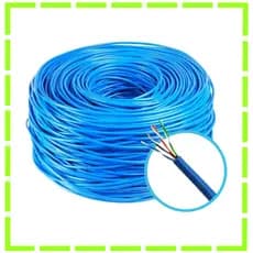 300 Metros Cabo Cftv Multicameras 8 Fios 4 Pares Alarme Segurança Eletrônica