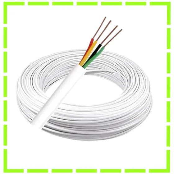 Cabo Alarme Interfone 4 vias Multicores 2 pares 0,40mm