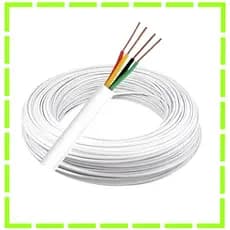 Cabo Alarme Interfone 4 vias Multicores 2 pares 0,40mm