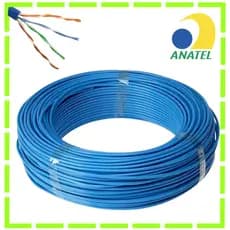 50 Metros Cabo 4 Pares Multicâmeras 8 fios Rede de Cftv Alarme
