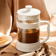 Cafeteira francesa para uso doméstico, cafeteira com filtro estilo francês, infusor de chá de vidro, copo com filtro de