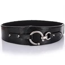Novo cinto elástico largo para mulheres, cinto largo e elegante para saias, casacos, jaquetas de pluma e vestidos.