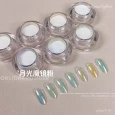 Feishi 2024 Novos Produtos de Arte de Unhas Famosos na Internet: Rosa Luar, Cor Transparente de Gelo, Azul Crescente, Ro