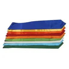 Acessórios para vestes acadêmicas no atacado, faixas de formatura estampadas, fitas de formatura personalizadas, fitas c