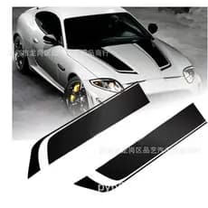 Adesivo universal D-711 para carro, decalque para capô, adesivo de faixa de corrida, decalque decorativo para tampa do m