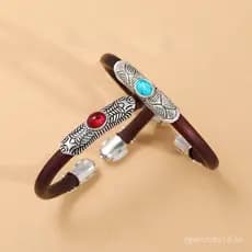 Pulseira de madeira de videira com detalhes de sangue de frango tibetano para homens e mulheres, pulseira de videira tib