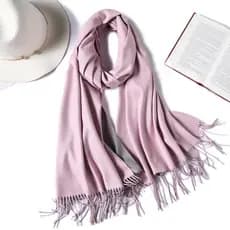 Novo cachecol de cashmere sintético de dupla face e duas cores para mulheres, estilo europeu e americano, cor sólida, ve