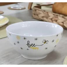 Tigela Bowl Porcelana Abelha 440ml Sopa Caldo Cereal Design Haüskraft