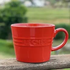 Caneca De Cerâmica Le Chef Laranja e Vermelha Hauskraft 300ml