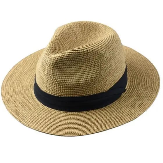 Chapéu de Palha Panamá Novo 2020, Dobrável, Para Cabeças Grandes, Chapéu Jazz, Chapéu de Proteção Solar, Chapéu Masculin