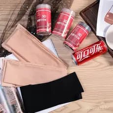 Meias-calças com efeito de perna nua 5D, meias finas para primavera e outono, meias de seda antiderrapantes, leggings de