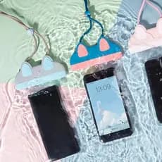 Nova bolsa impermeável para celular, capa de mergulho, capa deslizante universal com tela sensível ao toque para fotogra