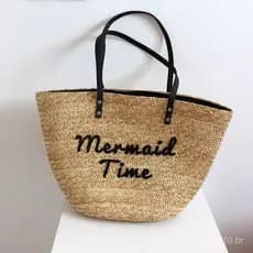 Nova Bolsa de Palha 2026, Bolsa de Praia Trançada, Bolsa Feminina Estilo Campestre para Férias, Bolsa de Palha de Trigo