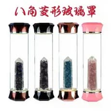 Garrafa de Água Portátil de Vidro Borossilicato de Alta Qualidade, Elegante, para Atacado, Copo de Spa com Coluna de Cri