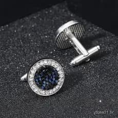 Abotoaduras masculinas de liga metálica estilo francês com acabamento em gota de óleo, elegantes pregadores de punho de