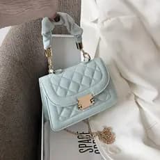 Bolsa Feminina 2020, Novo Estilo de Verão, Bordado em Diamante, Bolsa Pequena Quadrada com Corrente, Bolsa de Ombro e Tr