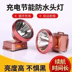 Lanterna de cabeça LED de alta potência, luz recarregável para pesca noturna, lanterna de camping à prova d'água para us