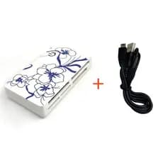 Leitor de cartões multifuncional seis em um, leitor de cartões de memória USB 2.0 de alta velocidade para celular.